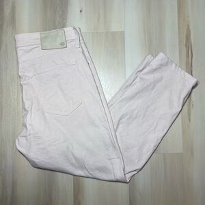 AG Adriano Goldschmied Jeans Men’s 32x32 The Everett Slim Straight Beige / White